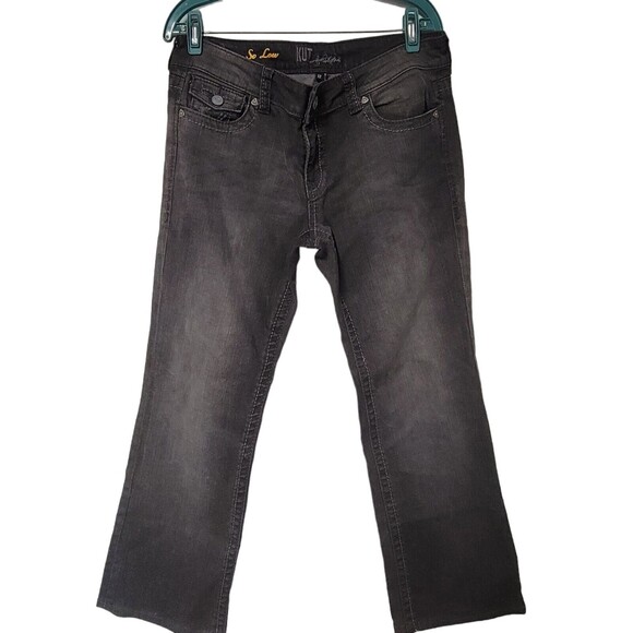 KUT FROM THE KLOTH Jeans y2k So Low Jeans Faded Black 12 - Picture 3 of 5